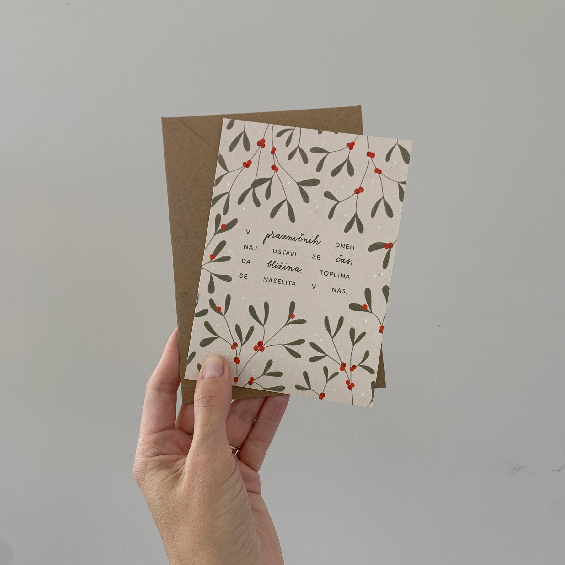 Praznična voščilnica Vida Igličar Bližina