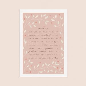 Print Vzpodbudna misel Draga Mama Vida Igličar Roza